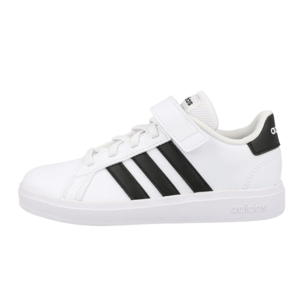 Adidas Boys Size 3 White & Black Grand Court 2.0 Sneaker GW6521 - Picture 4 of 4